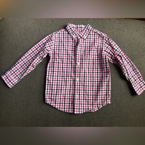 Janie and Jack Boys Gingham Long Sleeve Button-Up Shirt Size-2T